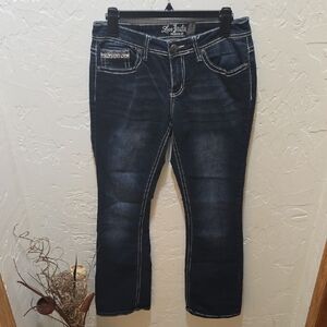 Love Indigo Midnight Blue Ankle Jeans